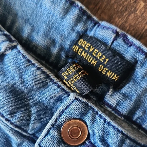 Forever 21 Light Blue Flare Jeans - Picture 2 of 12